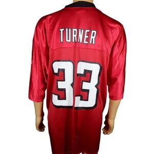 Atlanta Falcons Michael Turner‎ Jersey Size L #33  NFL Football Red